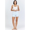 image:imageDEAR JOHN North Hampton Novelty Shorts Womens Mid Rise Trouser Leg Cuffed HemSkyway Stripe