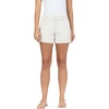 image:imageDEAR JOHN North Hampton Novelty Shorts Womens Mid Rise Trouser Leg Cuffed HemSand Stripe
