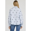 image:imageDEAR JOHN Adrianna ButtonDown Womens Shirt Oversized Fit Collared Long Sleeve Woven  Blue Rama Emb  Size Large