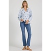 image:imageDEAR JOHN Adrianna ButtonDown Womens Shirt Oversized Fit Collared Long Sleeve Woven  Blue Rama Emb  Size Large