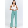 image:imageDEAR JOHN Fiona Wide Leg Jeans for Women High Rise Highwaisted Denim Classic Fit Full Inseam Raw Cut HemOil Blue