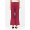 image:imageDEAR JOHN Fiona Wide Leg Jeans for Women High Rise Highwaisted Denim Classic Fit Full Inseam Raw Cut HemTibetan Red
