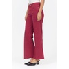 image:imageDEAR JOHN Fiona Wide Leg Jeans for Women High Rise Highwaisted Denim Classic Fit Full Inseam Raw Cut HemTibetan Red