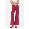 image:imageDEAR JOHN Fiona Wide Leg Jeans for Women High Rise Highwaisted Denim Classic Fit Full Inseam Raw Cut HemTibetan Red