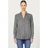image:imageDEAR JOHN Galina Womens Shirts Button Up Long Sleeve Relaxed Fit Lightweight Draped Soft Touch Blouse Office Casual Travel Outfit Staple  Ash  Size Large