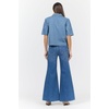 image:imageDEAR JOHN Irina Womens Short Sleeve Button Front Shirt Collared Top Relaxed FitOsalina