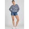 image:imageDEAR JOHN Jess Button Front Crew Neck Long Sleeve Blouse for WomenInverted Regatta