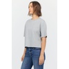 image:imageDEAR JOHN Maddox Short Sleeve Crew Neck Relaxed Fit Boyfriend Womens Jersey TopHeather Grey