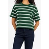 image:imageDEAR JOHN Maddox Short Sleeve Crew Neck Relaxed Fit Boyfriend Womens Jersey TopPine Stripe