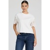 image:imageDEAR JOHN Maddox Short Sleeve Crew Neck Relaxed Fit Boyfriend Womens Jersey TopRiviera White