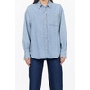 image:imageDEAR JOHN Meritt Womens Oversized Shacket Shirt Jacket Garment Washed Button Front Chest Pocket Shirred Long SleeveOsalina