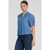 image:imageDEAR JOHN Sammi VNeck Short Sleeve Blouse for WomenImperial Blue