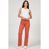 image:imageDEAR JOHN Taylor High Rise Straight Leg Jeans for Women Clean Hem Burnt Brick 24