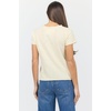 image:imageDEAR JOHN Vanya Short Sleeve Vee Neck Womens Slub Tee Knit Relaxed Fit ShirtRutabaga