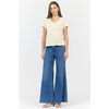 image:imageDEAR JOHN Vanya Short Sleeve Vee Neck Womens Slub Tee Knit Relaxed Fit ShirtRutabaga