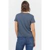 image:imageDEAR JOHN Vanya Short Sleeve Vee Neck Womens Slub Tee Knit Relaxed Fit ShirtTurbulence