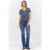 image:imageDEAR JOHN Vanya Short Sleeve Vee Neck Womens Slub Tee Knit Relaxed Fit ShirtTurbulence