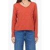 image:imageDEAR JOHN Vanya VNeck Long Sleeve Tee for Women Slub Cotton Jersey Relaxed FitRooibos Tea