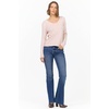 image:imageDEAR JOHN Vanya VNeck Long Sleeve Tee for Women Slub Cotton Jersey Relaxed FitRose Smoke