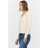 image:imageDEAR JOHN Vanya VNeck Long Sleeve Tee for Women Slub Cotton Jersey Relaxed FitRutabaga