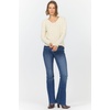 image:imageDEAR JOHN Vanya VNeck Long Sleeve Tee for Women Slub Cotton Jersey Relaxed FitRutabaga
