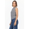 image:imageDEAR JOHN Zo High Banded Neck Sleeveless Womens TankBw Stripe
