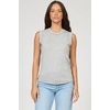 image:imageDEAR JOHN Zo High Banded Neck Sleeveless Womens TankHeather Grey