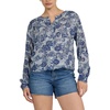 image:imageDEAR JOHN Jess Button Front Crew Neck Long Sleeve Blouse for WomenInverted Regatta