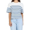 Cream/Navy Stripe