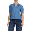 image:imageDEAR JOHN Sammi VNeck Short Sleeve Blouse for WomenImperial Blue