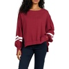 image:imageDEAR JOHN Trenton Womens Sweater Oversized Crew Neck Long SleeveTibetan Red
