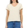 image:imageDEAR JOHN Vanya Short Sleeve Vee Neck Womens Slub Tee Knit Relaxed Fit ShirtRutabaga