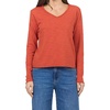 image:imageDEAR JOHN Vanya VNeck Long Sleeve Tee for Women Slub Cotton Jersey Relaxed FitRooibos Tea