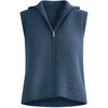 image:imageDEAR JOHN Zyma Womens Sleeveless Zip Front Sweater Vest Relaxed Cashmere Knit Black Iris XLargeBlack Iris