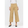 image:imageDEAR JOHN Audrey Wide Leg Jeans Womens High Rise Cropped Color Denim Comfort Stretch Clean Hem Utility Inspired Tailored FitKhaki