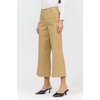 image:imageDEAR JOHN Audrey Wide Leg Jeans Womens High Rise Cropped Color Denim Comfort Stretch Clean Hem Utility Inspired Tailored FitKhaki