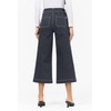 image:imageDEAR JOHN Audrey Wide Leg Jeans Womens High Rise Cropped Color Denim Comfort Stretch Clean Hem Utility Inspired Tailored FitWashed Black