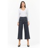 image:imageDEAR JOHN Audrey Wide Leg Jeans Womens High Rise Cropped Color Denim Comfort Stretch Clean Hem Utility Inspired Tailored FitWashed Black