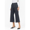 image:imageDEAR JOHN Audrey Wide Leg Jeans Womens High Rise Cropped Color Denim Comfort Stretch Clean Hem Utility Inspired Tailored FitWashed Black