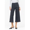 image:imageDEAR JOHN Audrey Wide Leg Jeans Womens High Rise Cropped Color Denim Comfort Stretch Clean Hem Utility Inspired Tailored FitWashed Black