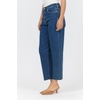 image:imageDEAR JOHN Everett High Rise Tapered Leg Jeans for Women Cuffed Hem Cropped LengthUltra Beam