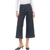 image:imageDEAR JOHN Audrey Wide Leg Jeans Womens High Rise Cropped Color Denim Comfort Stretch Clean Hem Utility Inspired Tailored FitWashed Black