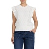 image:imageDEAR JOHN Tilly Sweater Womens Classic Fit Crew Neck Flutter SleeveOffwhite