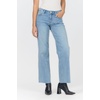 image:imageDEAR JOHN Drew Womens Straight Leg Jeans Mid Rise Full Length Raw Cut Hem Straight FitPearl