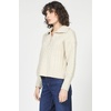 image:imageDEAR JOHN Bastina Sweater Womens Relaxed Cable Knit Long Sleeve PulloverFlax