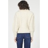 image:imageDEAR JOHN Bastina Sweater Womens Relaxed Cable Knit Long Sleeve PulloverFlax