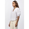 image:imageDEAR JOHN Costa Womens Blouse Relaxed Fit VNeck 34 SleeveWhite