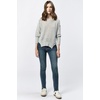 image:imageDEAR JOHN Jenna Crew Neck Long Sleeve Oversized Fit Womens SweaterHeather Grey