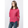 image:imageDEAR JOHN Jenna Crew Neck Long Sleeve Oversized Fit Womens SweaterRaspberry