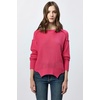 image:imageDEAR JOHN Jenna Crew Neck Long Sleeve Oversized Fit Womens SweaterRaspberry